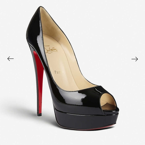Christian Louboutin Lady Peep Patent Calf- Size 37 - Picture 12 of 13